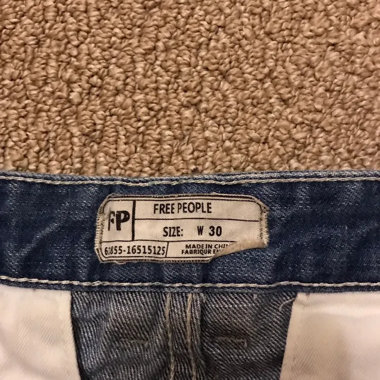 Free People Jean Shorts Size 10 photo 3