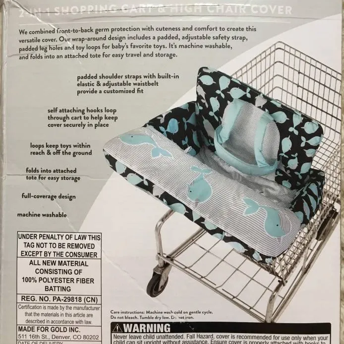 Bnib Shopping Cart And High Chair Cover photo 3
