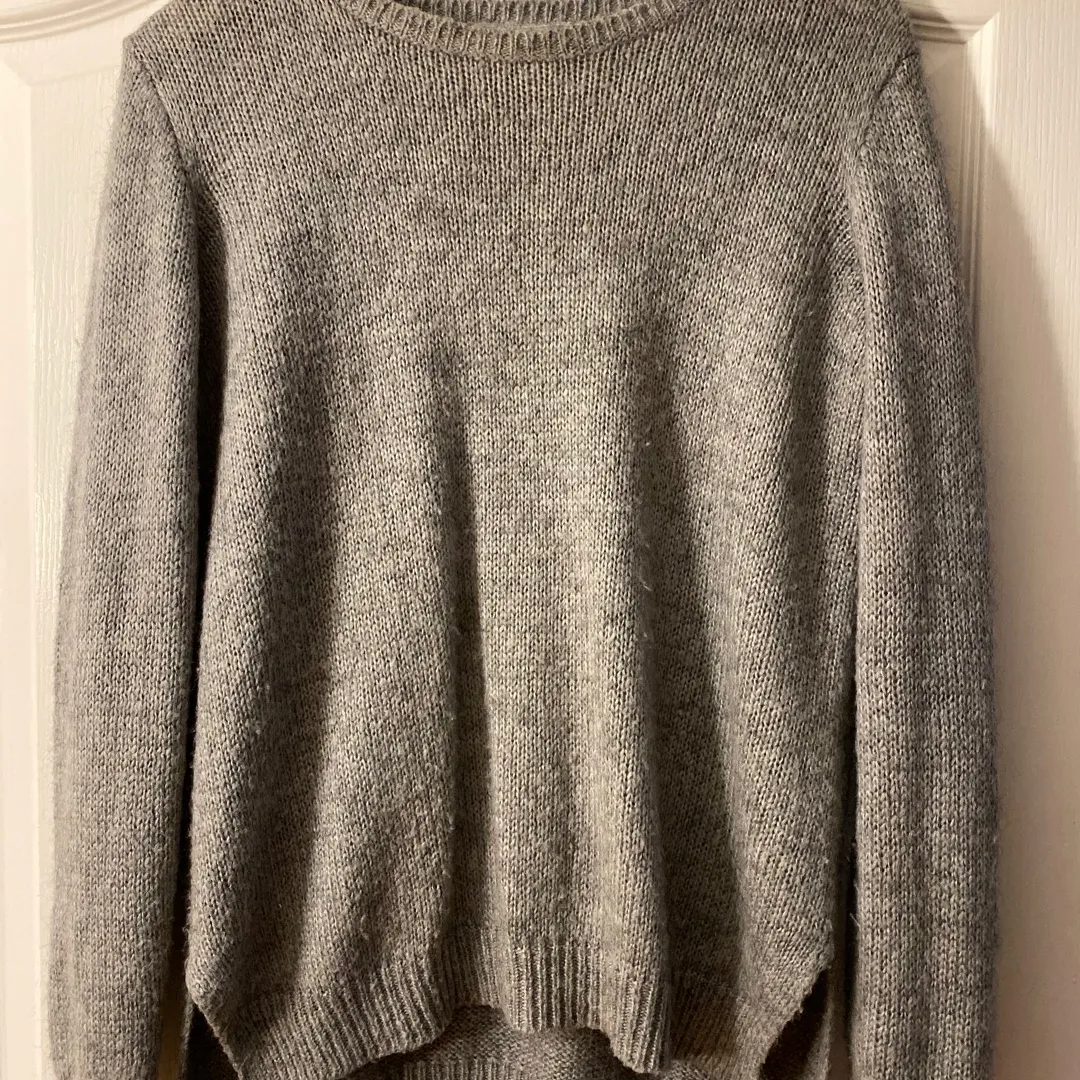 Light Grey Knit Sweater photo 1