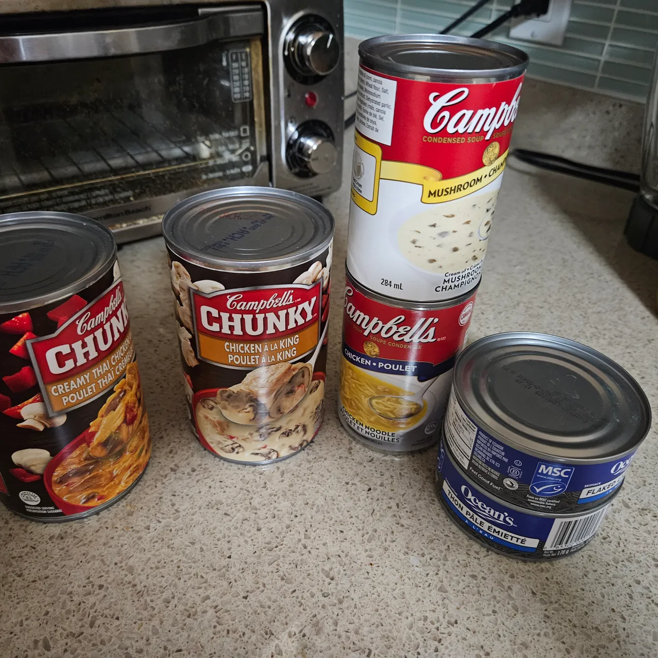 Canned soups and tuna photo 1