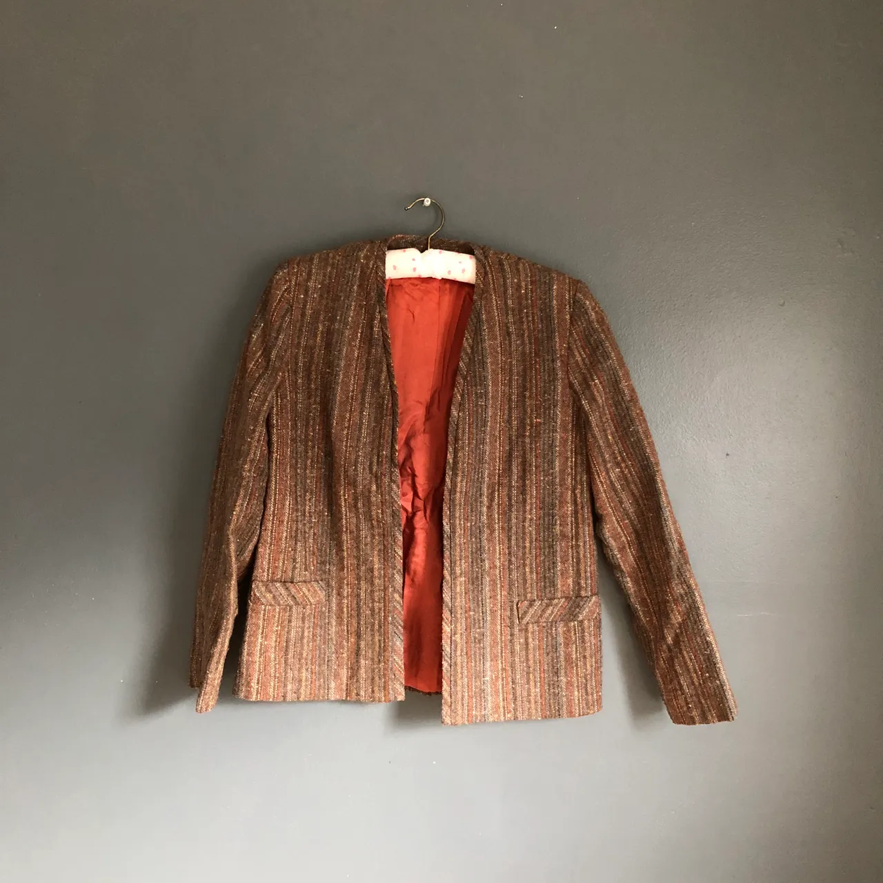 Tweed Silk-Lined Blazer (M) photo 1
