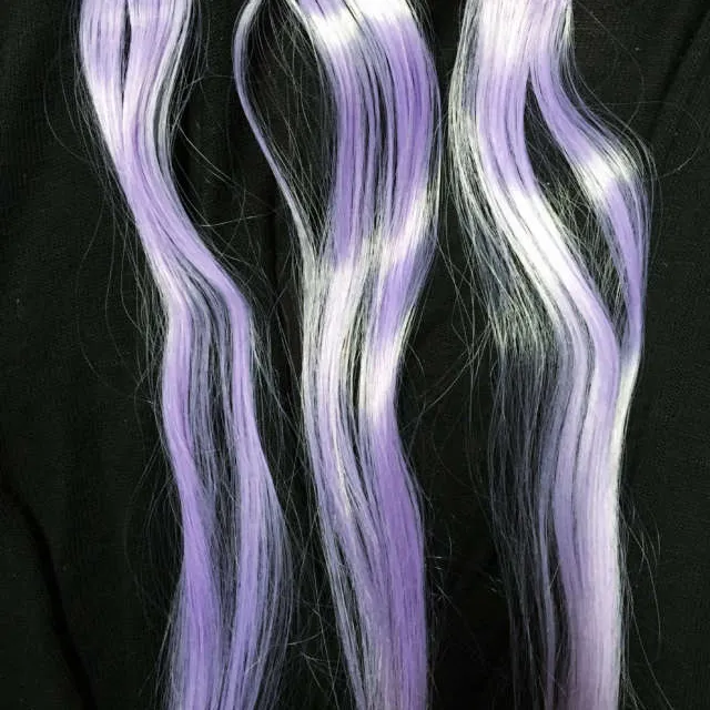 3 lavender hair clips photo 1