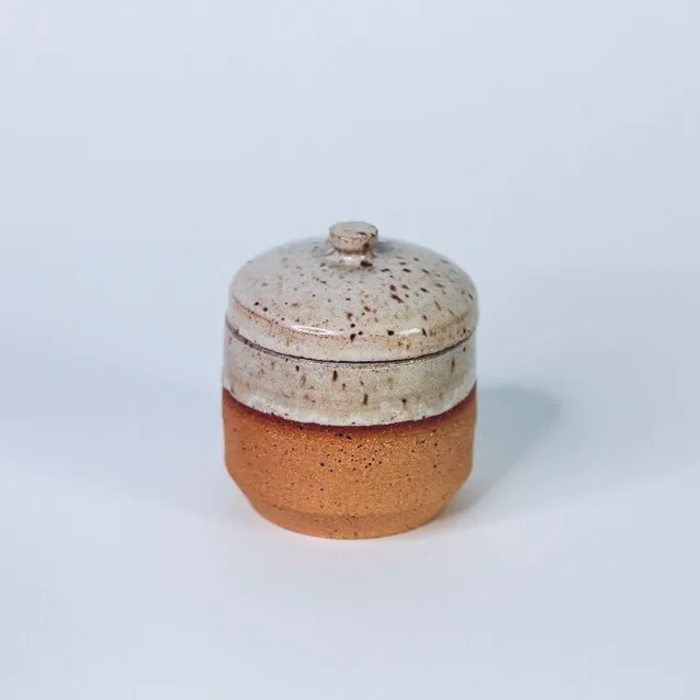 Speckled clay jar - handmade ceramics photo 1