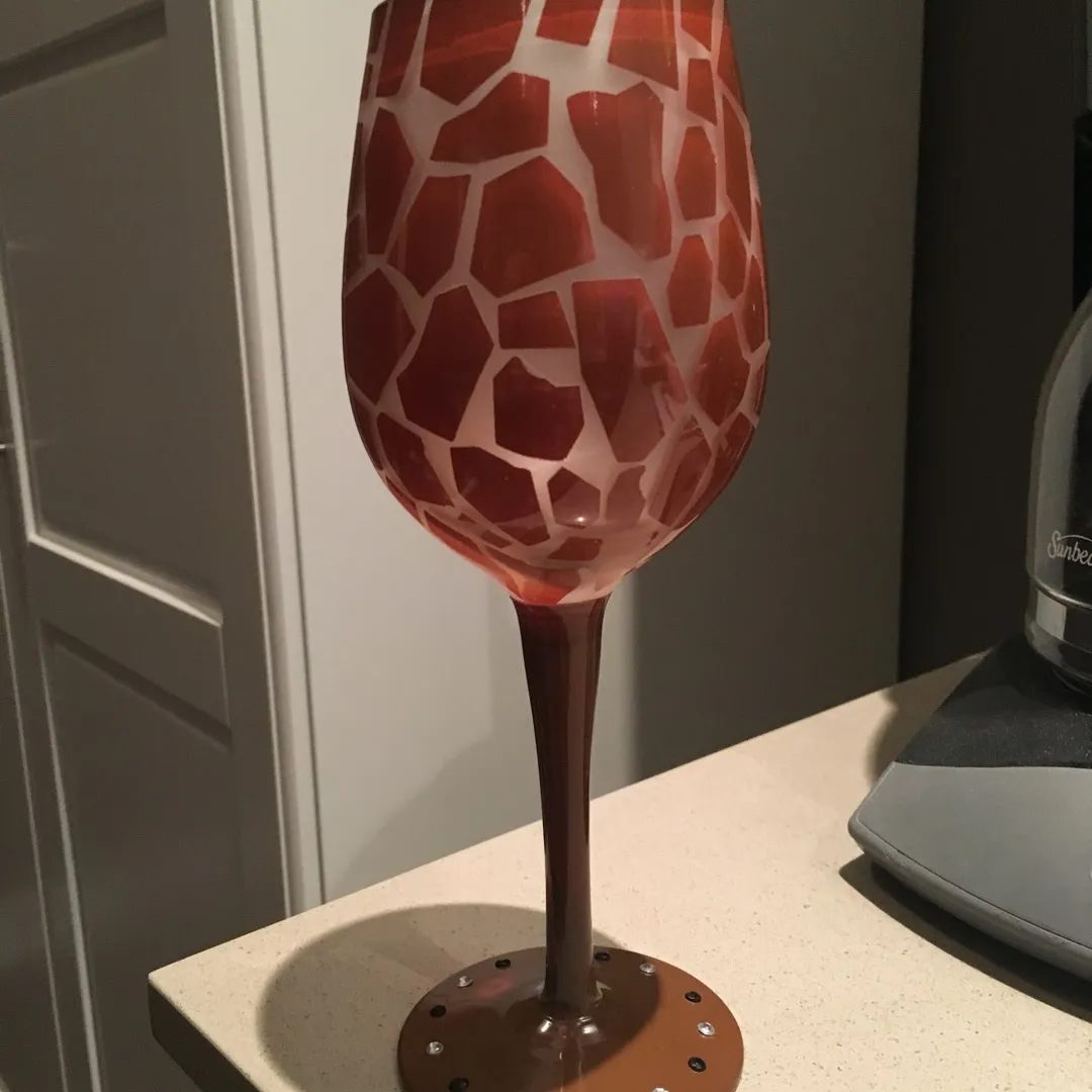 Giraffe Wine Glass photo 3