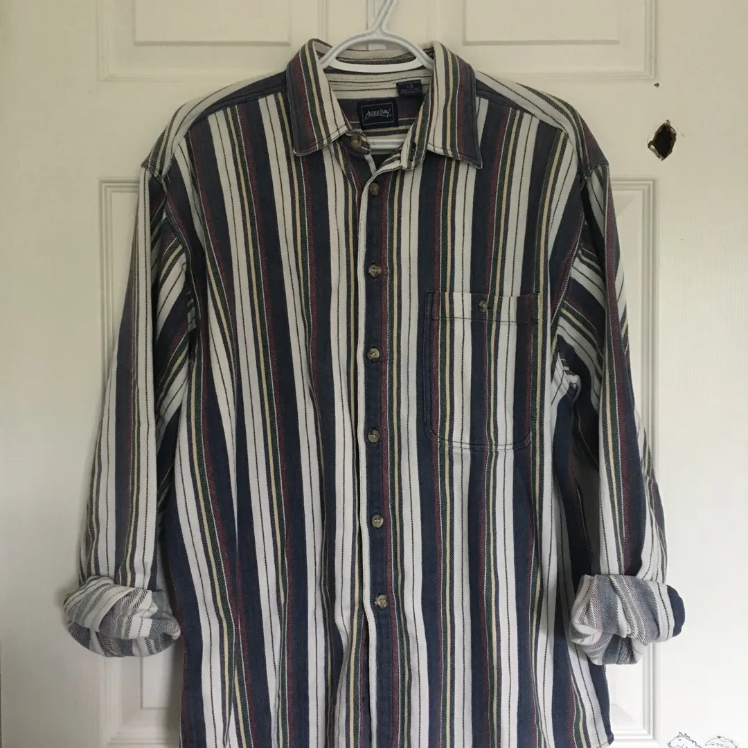 Vertical Striped Button Up photo 1