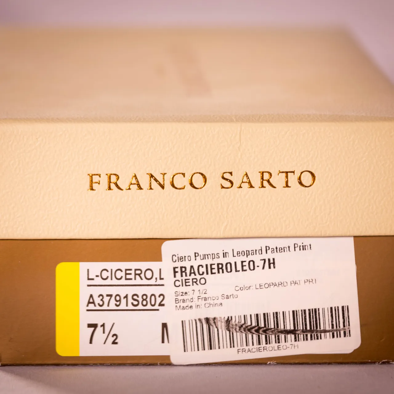 Wild Patent Leather Franco Sarto Leopard Print Heels BNIB - 7.5 photo 5
