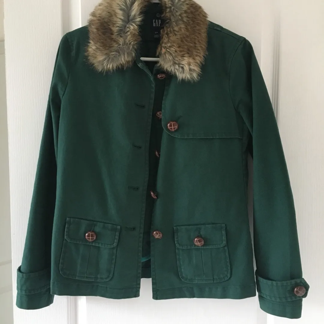 Women’s Faux Fur-Lined Coat - Size Small photo 1