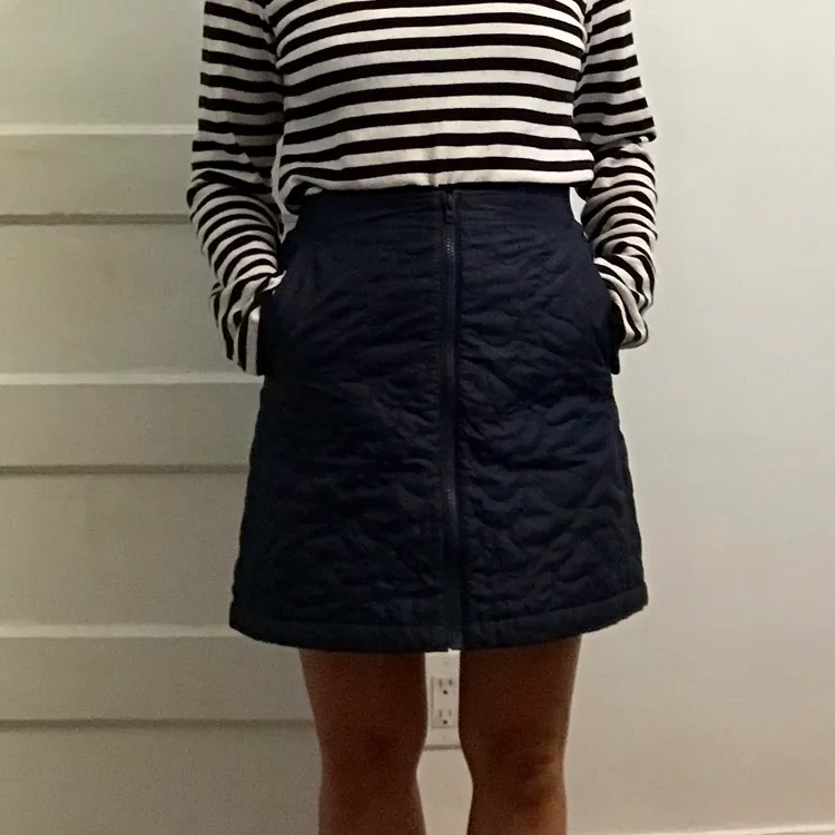 Sporty Quilted Fleece lined mini skirt photo 1