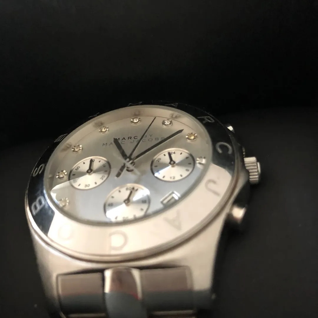 Marc Jacobs Silver Watch With Crystal Face photo 3