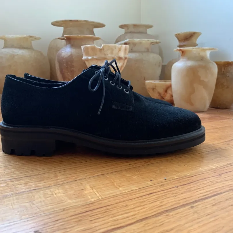 Wings And Horns Vibram Sole Black Suede Shoe. Size 42 photo 4
