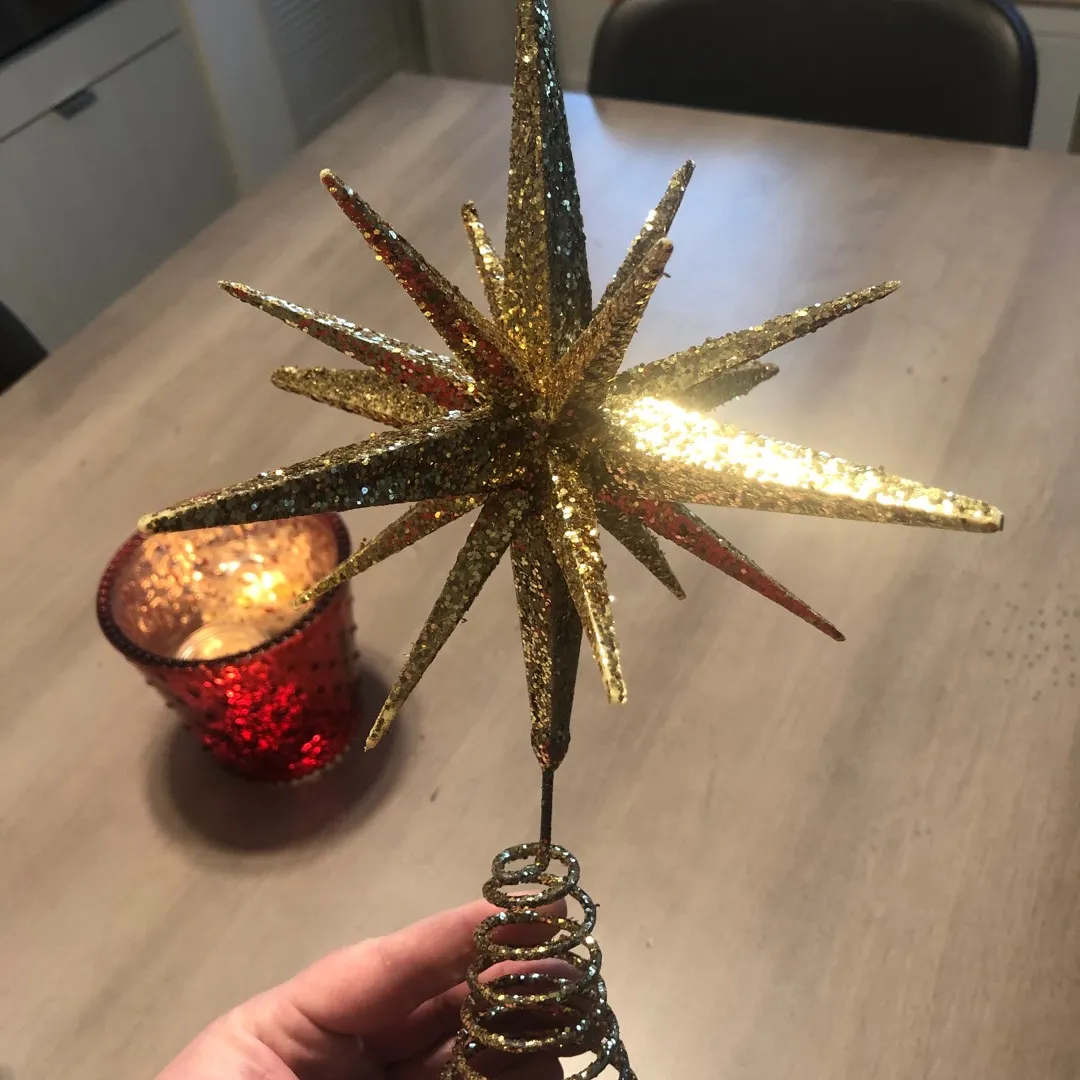Gold Star Tree Topper photo 1