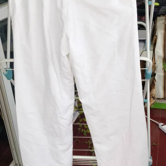 White Waterproof Pants Size 36 photo 1
