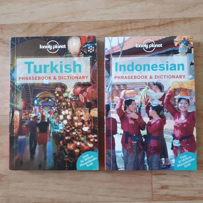 Turkish & Indonesian Phrase Books - Brand New photo 1