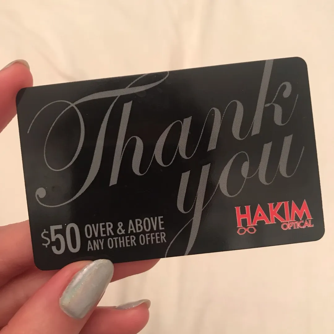 $50 GC For Hakim Optical photo 1