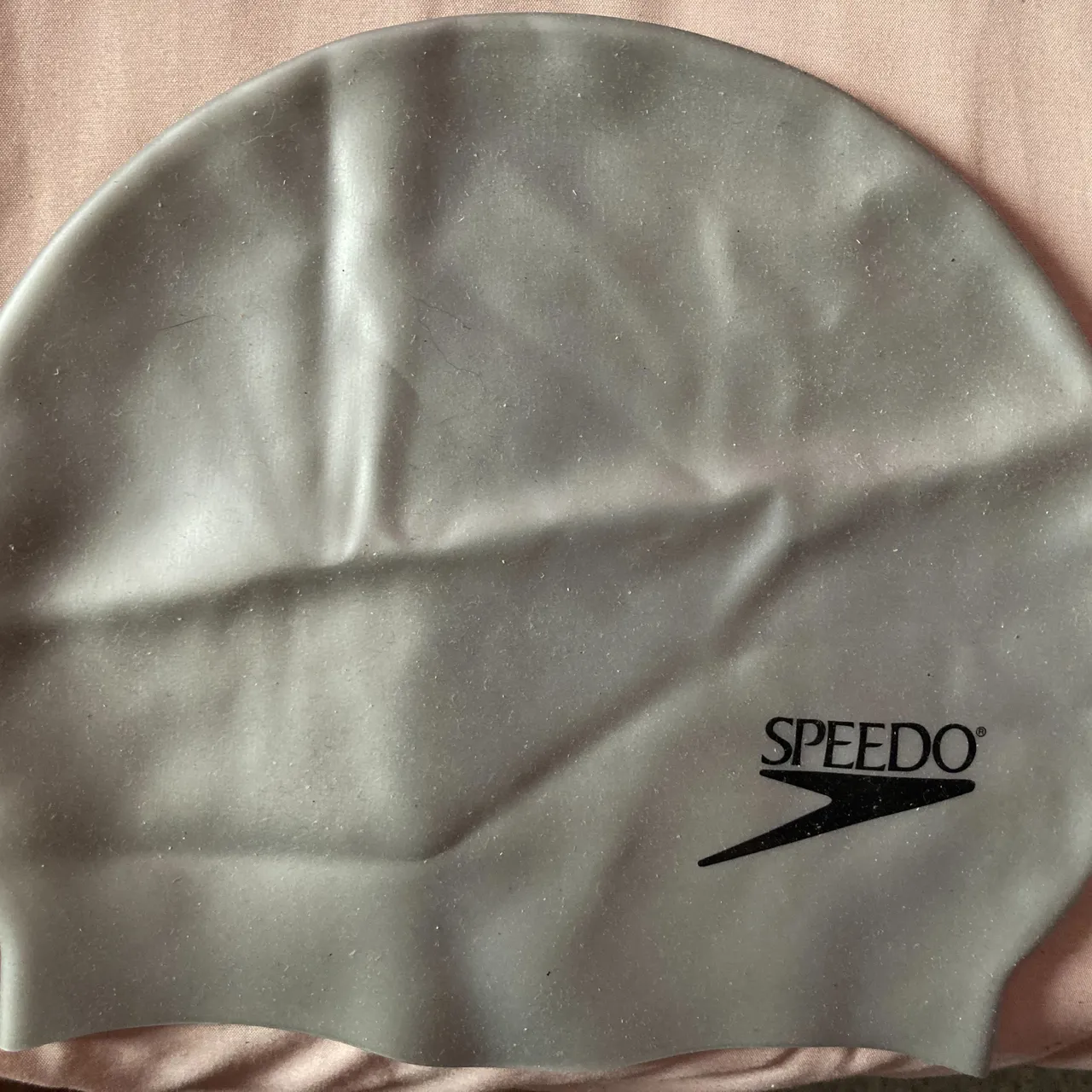silver Speedo swim cap photo 1