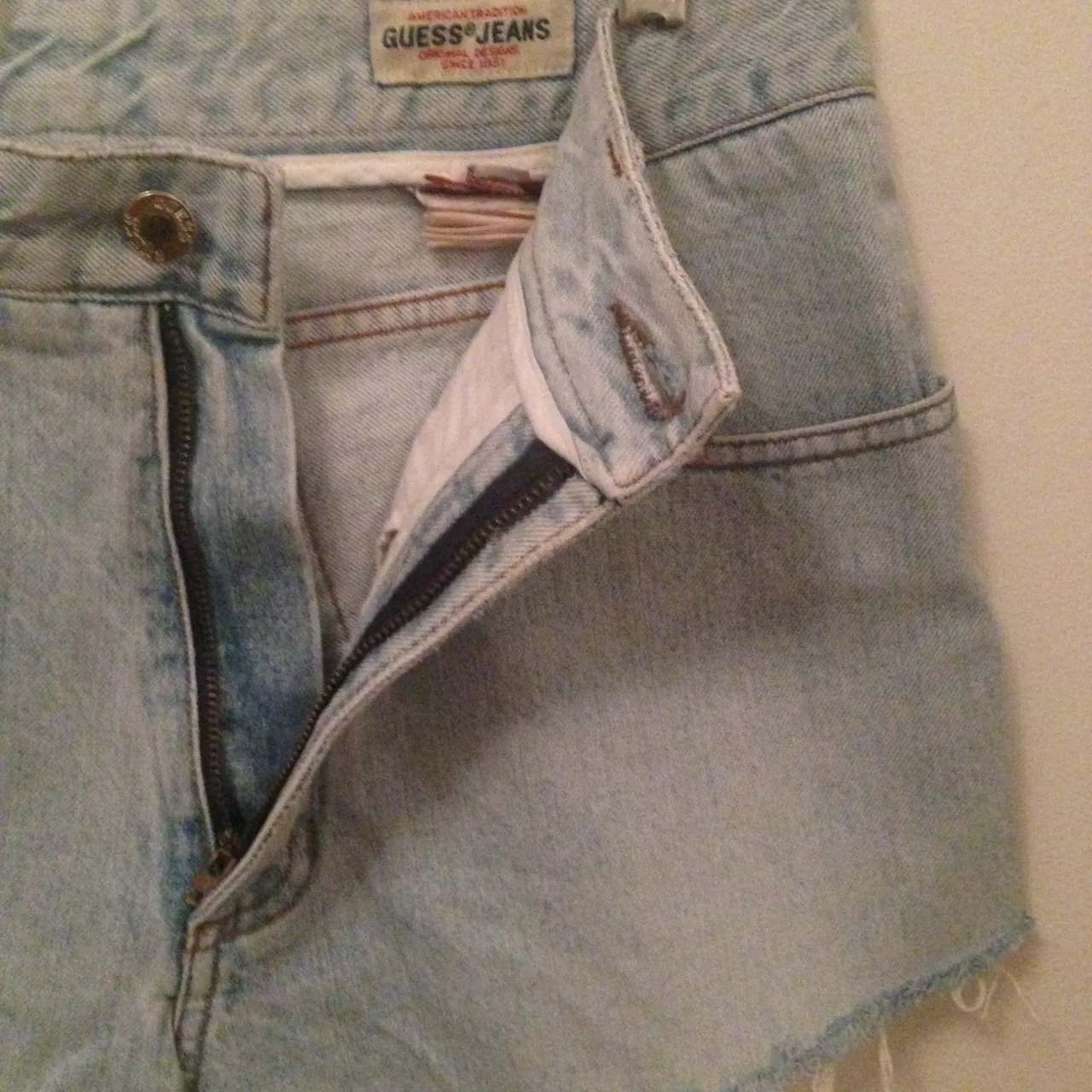 Vintage GUESS Jean cut-off shorts photo 4