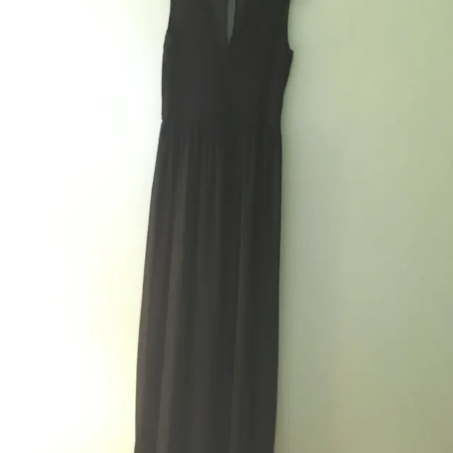 Black Floor Length H&M Dress Size S photo 3