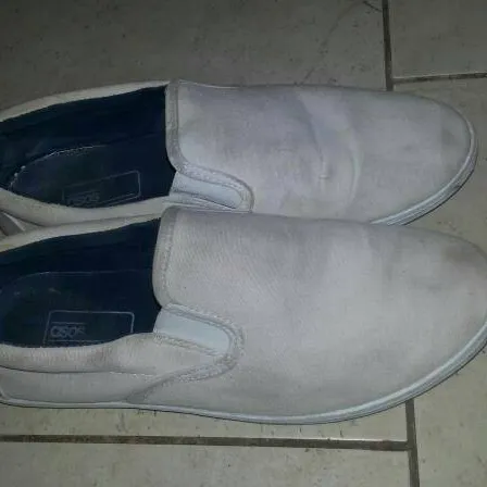 Asos White Slip-On Shoes (Men's Size 9 -- Used But Still In G... photo 4