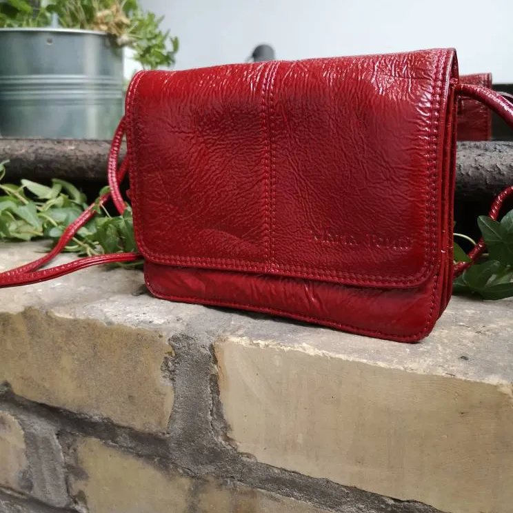 Red Leather Purse photo 3