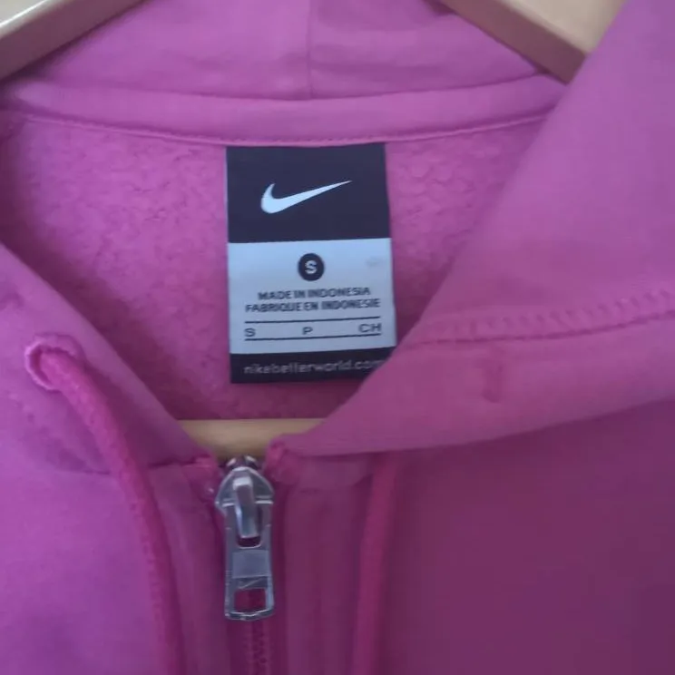 EUC Pink Nike Hoodie Size S photo 4