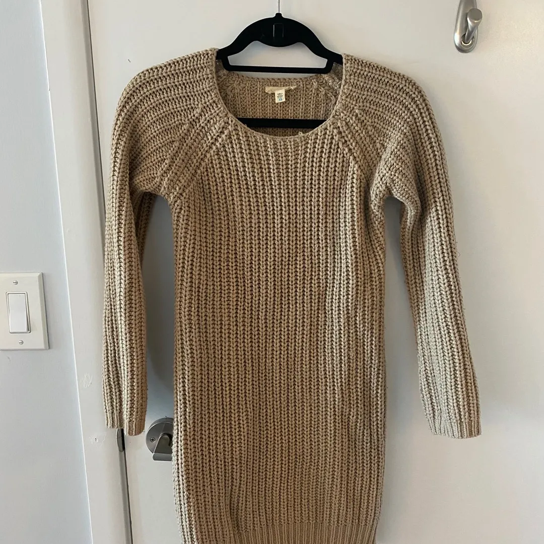 Sweater Dress With Cutout Back photo 1