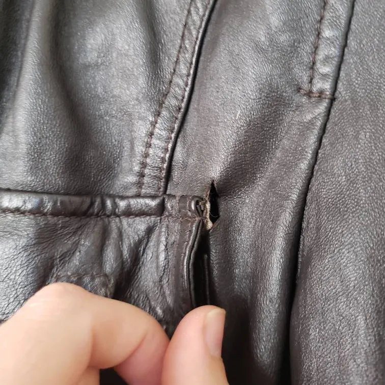 Zara Soft Leather Jacket With Huge Hood! photo 5