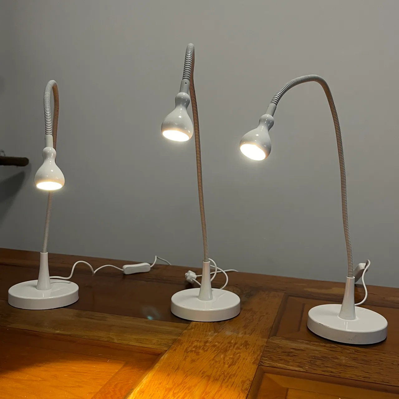 2x Navlinge Ikea LED work lamp, White photo 1