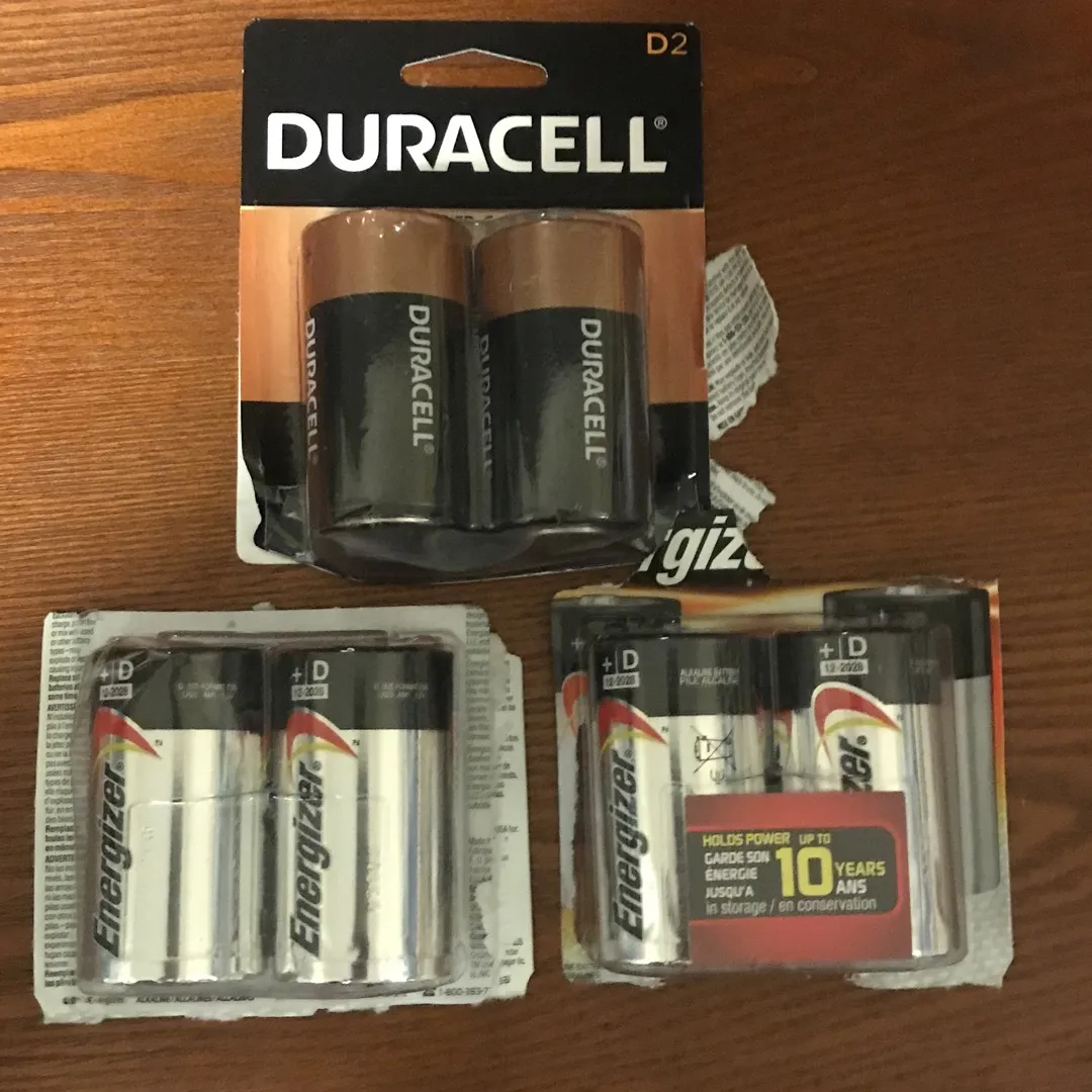 Six D Batteries (Brand New) photo 1