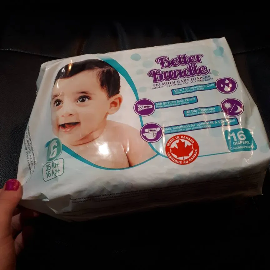Size 6 Diapers photo 1