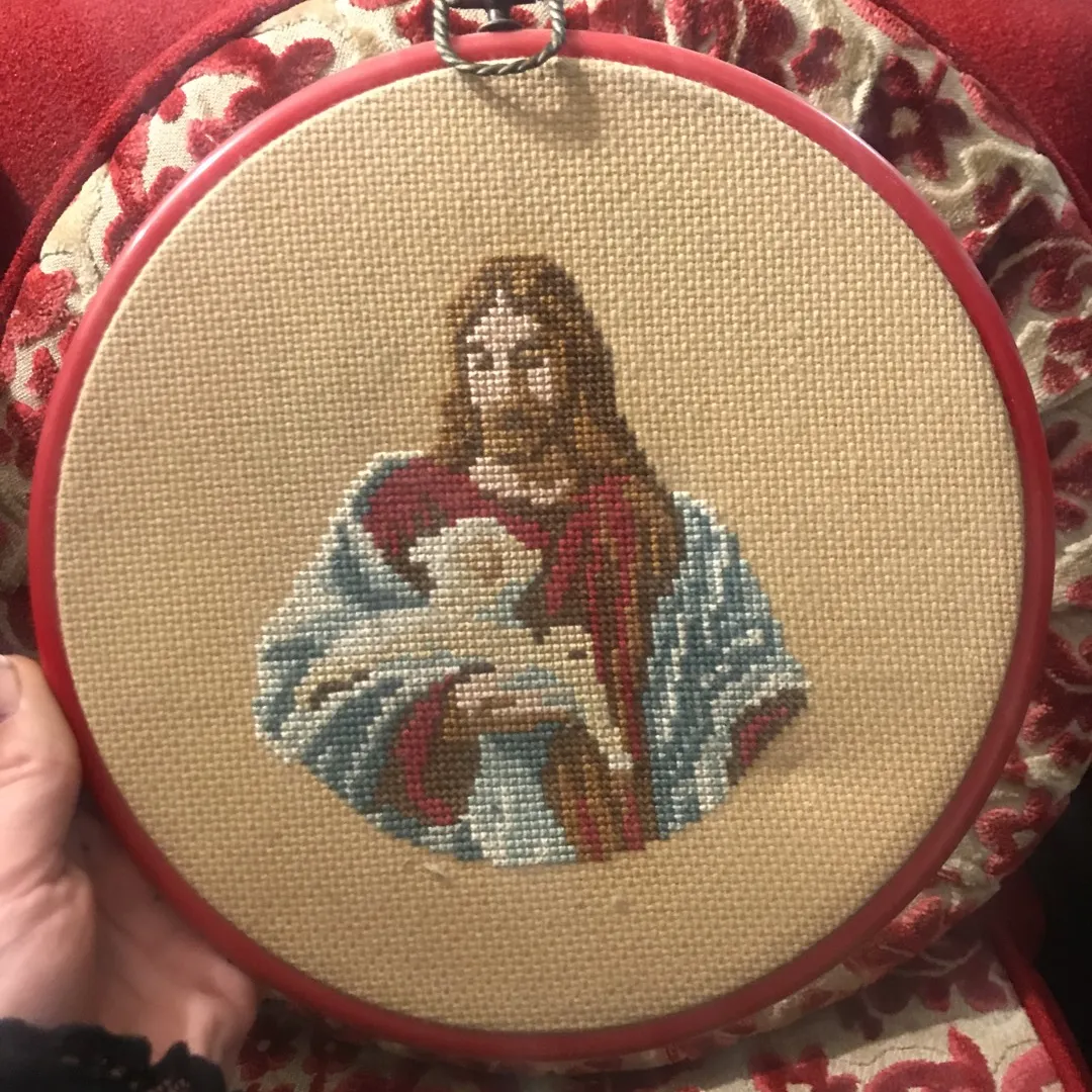 Cross Stitch Jesus photo 1