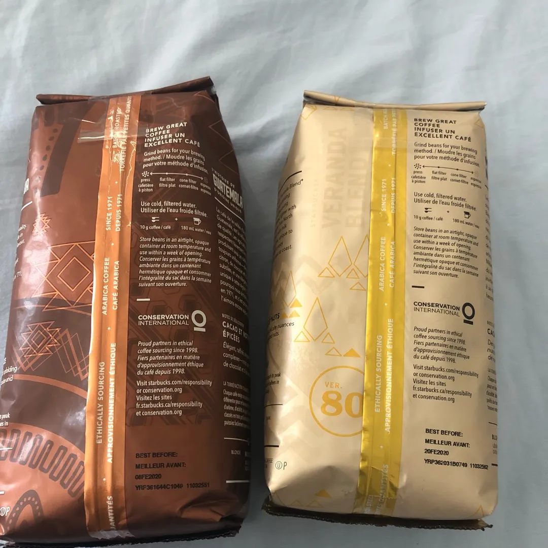 2 Sealed Packs Of Starbucks Coffee (454g Each) photo 3