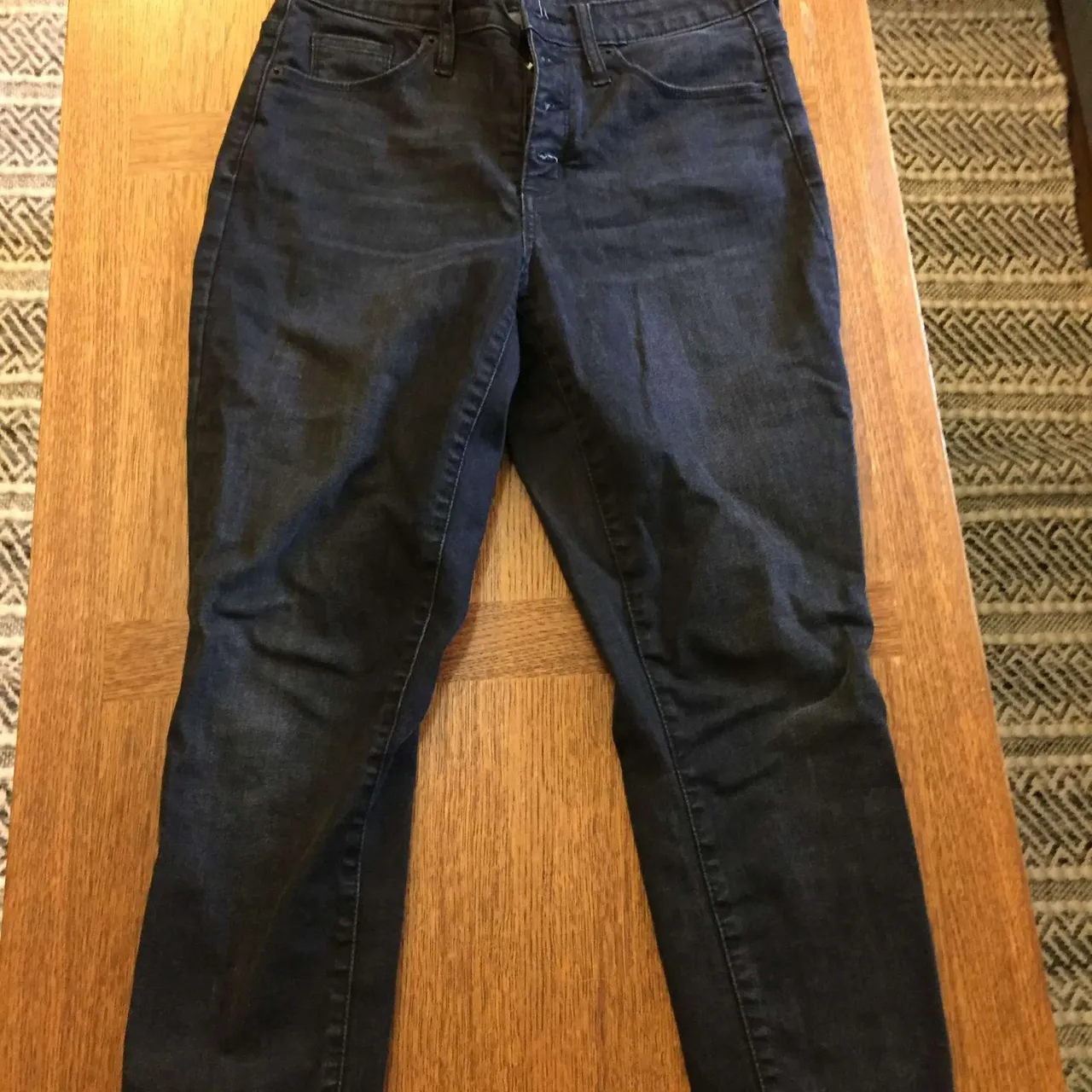 High waisted black jeans, size 6/28 photo 1