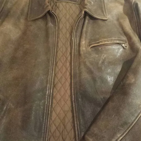 Vintage leather jacket photo 1