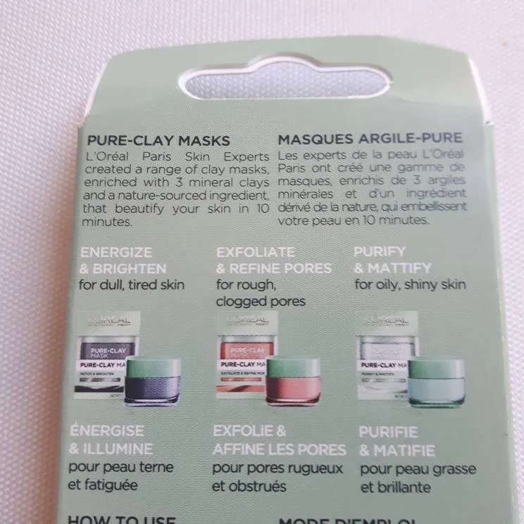 🦄 L'Oreal Paris Pure-Clay Multi-Mask Kit with 3 Mineral Clay... photo 3