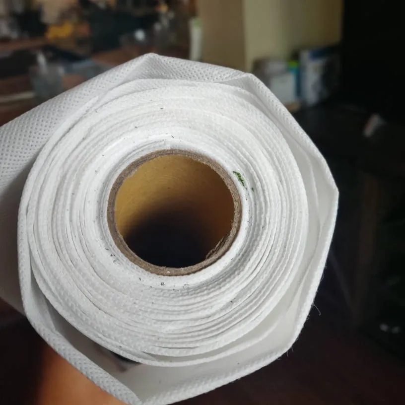 Roll of Thick White Fabric photo 1
