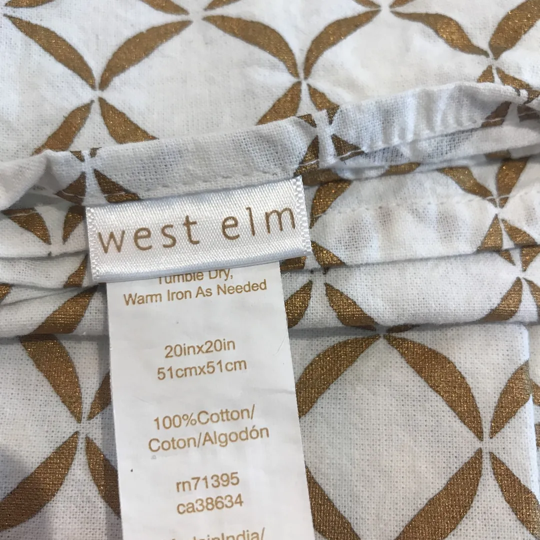 West Elm 100% Cotton Napkins photo 4