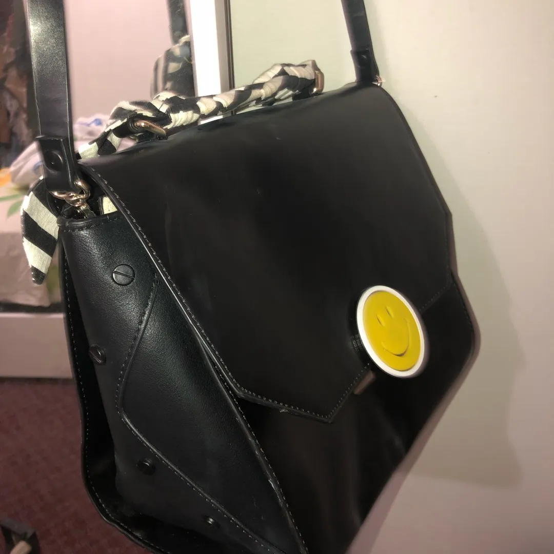 Zara Crossbody Side Bag - Black photo 7