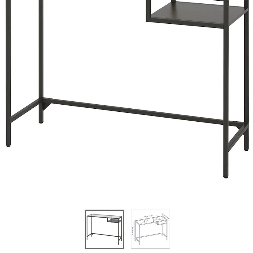 VITTSJO Black Laptop Table 💻 From IKEA photo 1