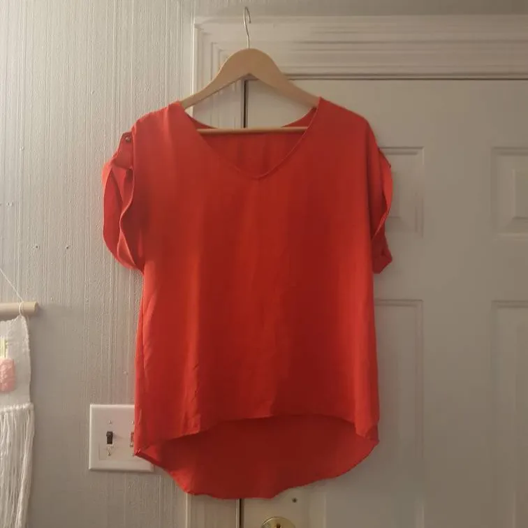 Red High Low Shirt photo 1