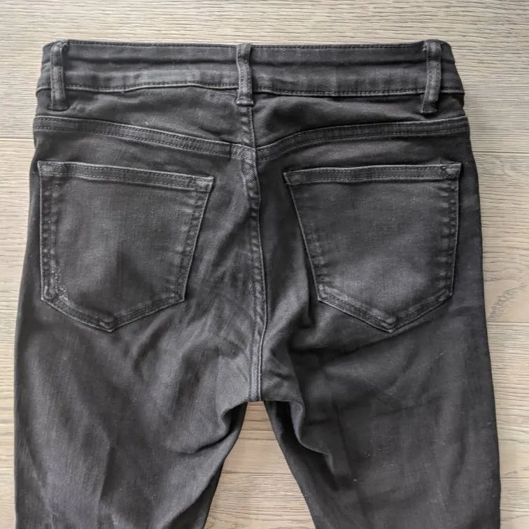 Black Ripped Denim Jeans photo 3