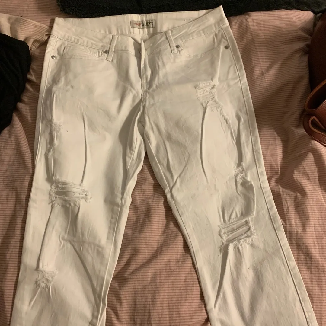 White Guess jeans Size 30 photo 1