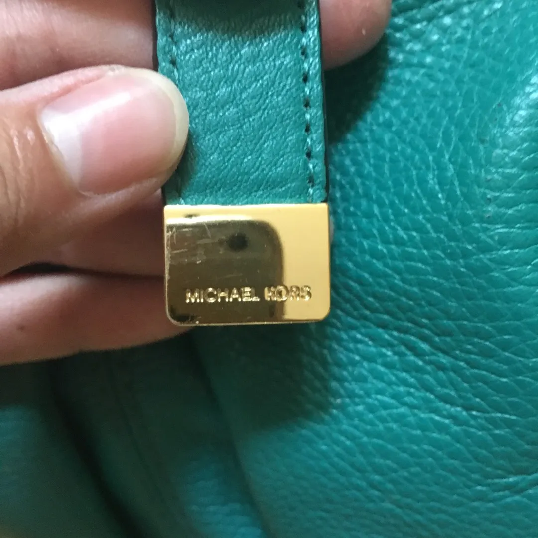 Michael Kors Turquoise Tote Bag photo 6