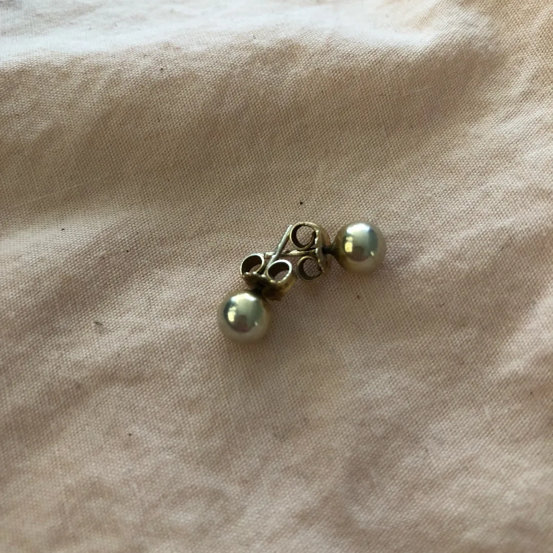 Real Silver Plated In Gold Color Earrings photo 1