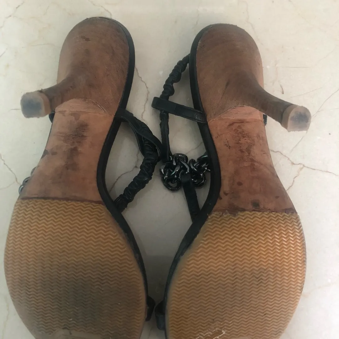 BCBG T-Strap Sandals Size 6 photo 4