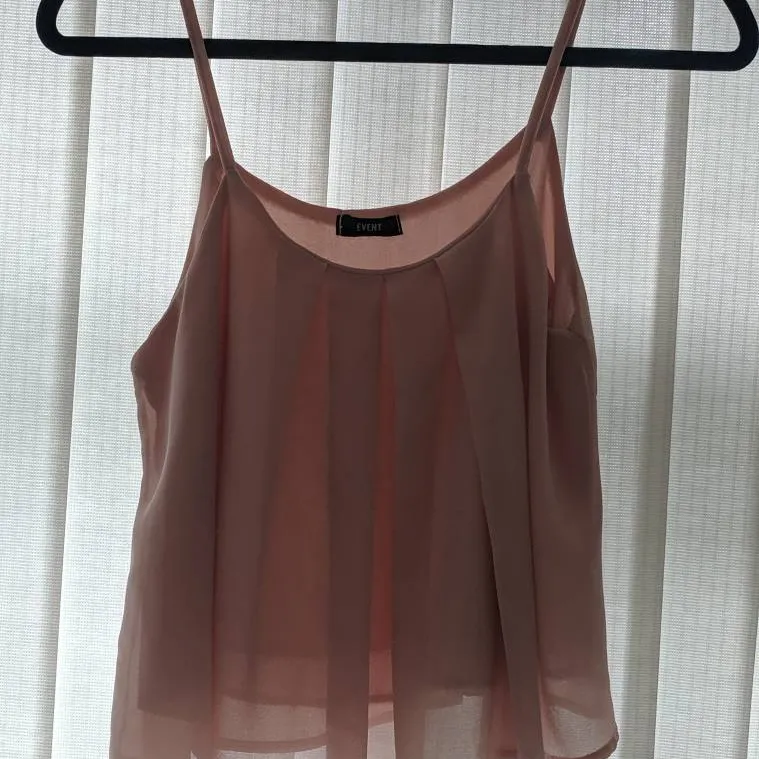 Blush Pink Top Fits Size S photo 1