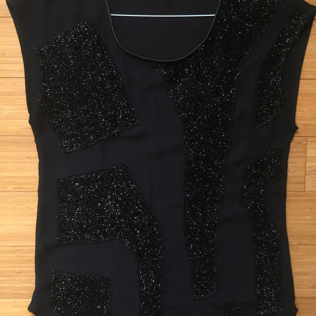 Black, sparkly top from Dynamite photo 1