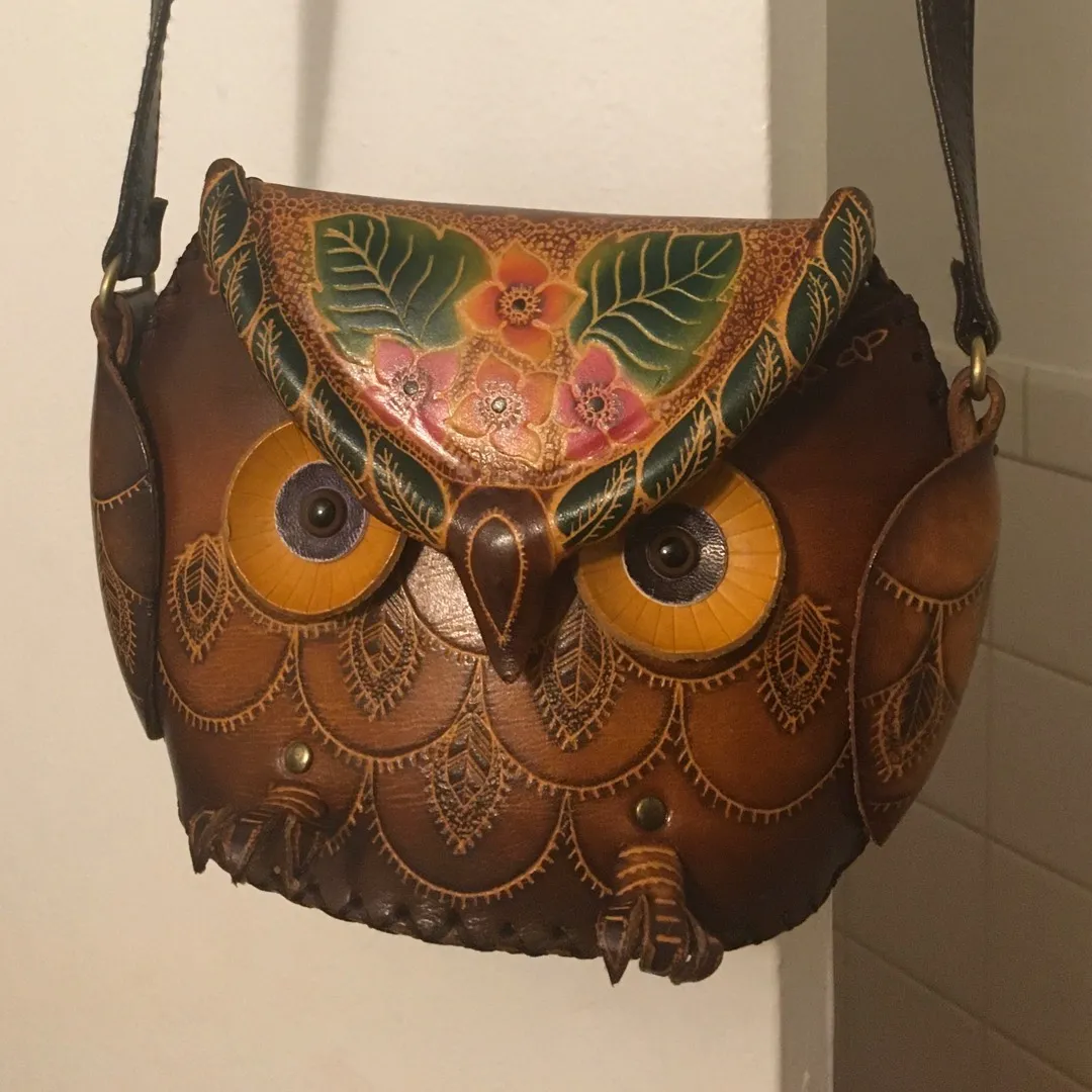 Leather Owl Satchel photo 1