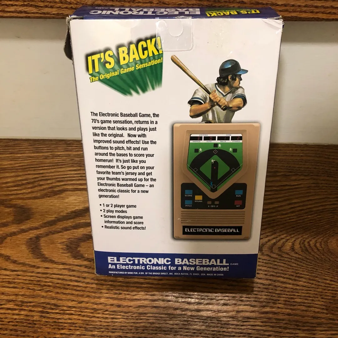 Electronic Baseball Handheld Video Game (like Vintage Mattel) photo 3
