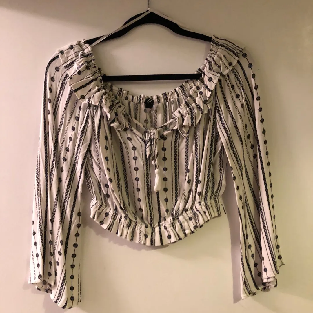 Off The Shoulder Boho Top (small) photo 1