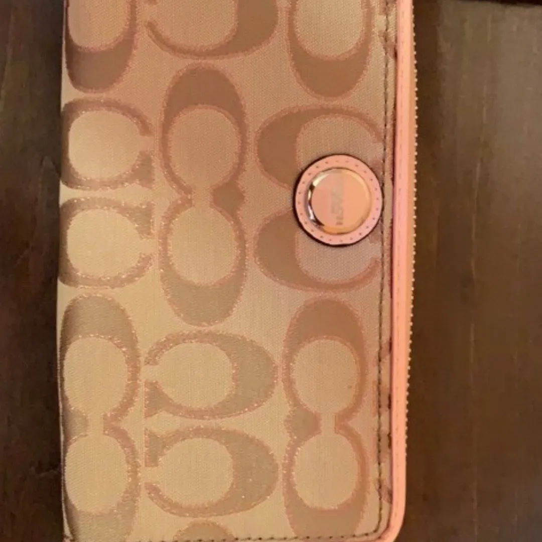 Brand New Pink Coach Wallet photo 1